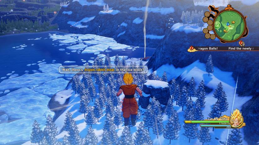dbz kakarot frozen rabbit location