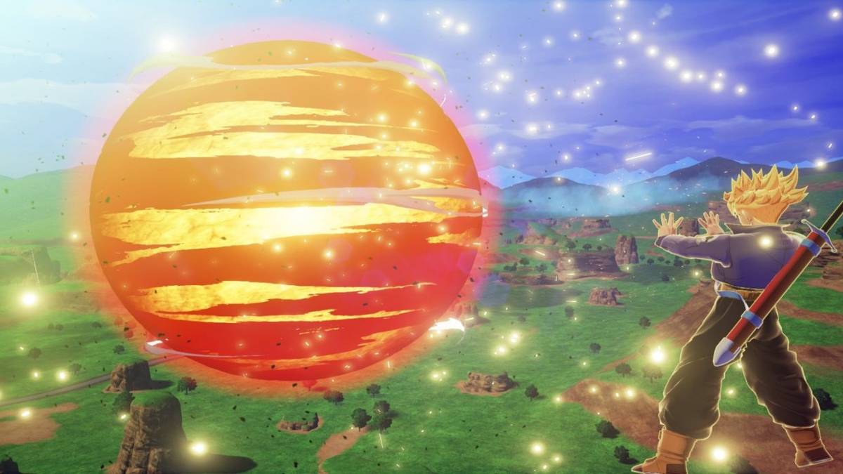 dbz kakarot trunks explosion super attack