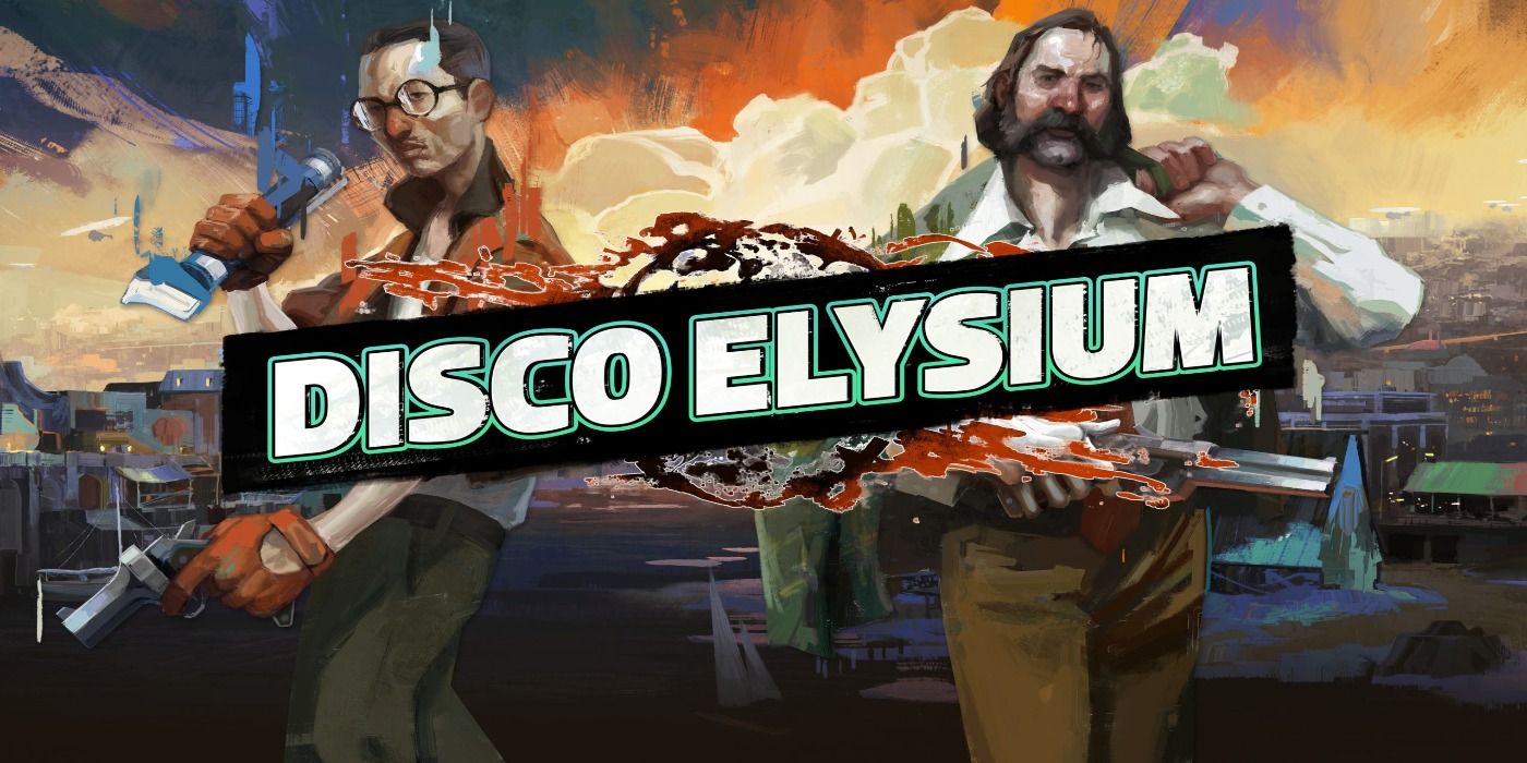 disco elysium art and logo harry and kim