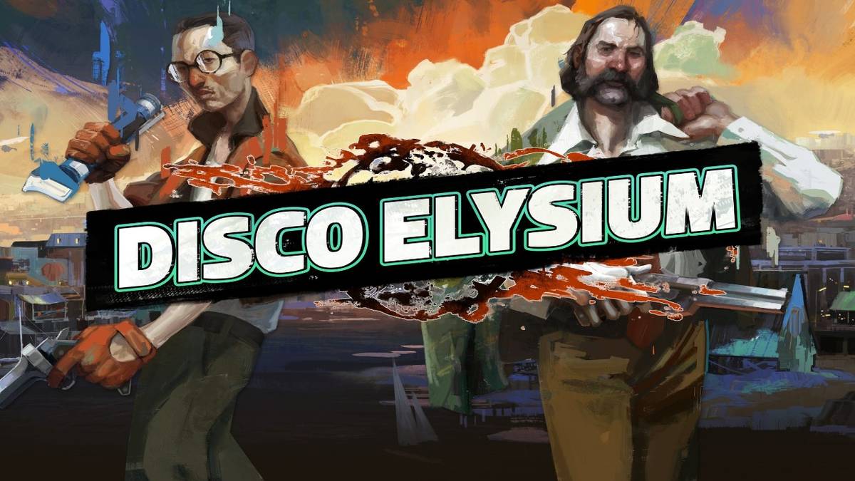 disco elysium art and logo harry and kim