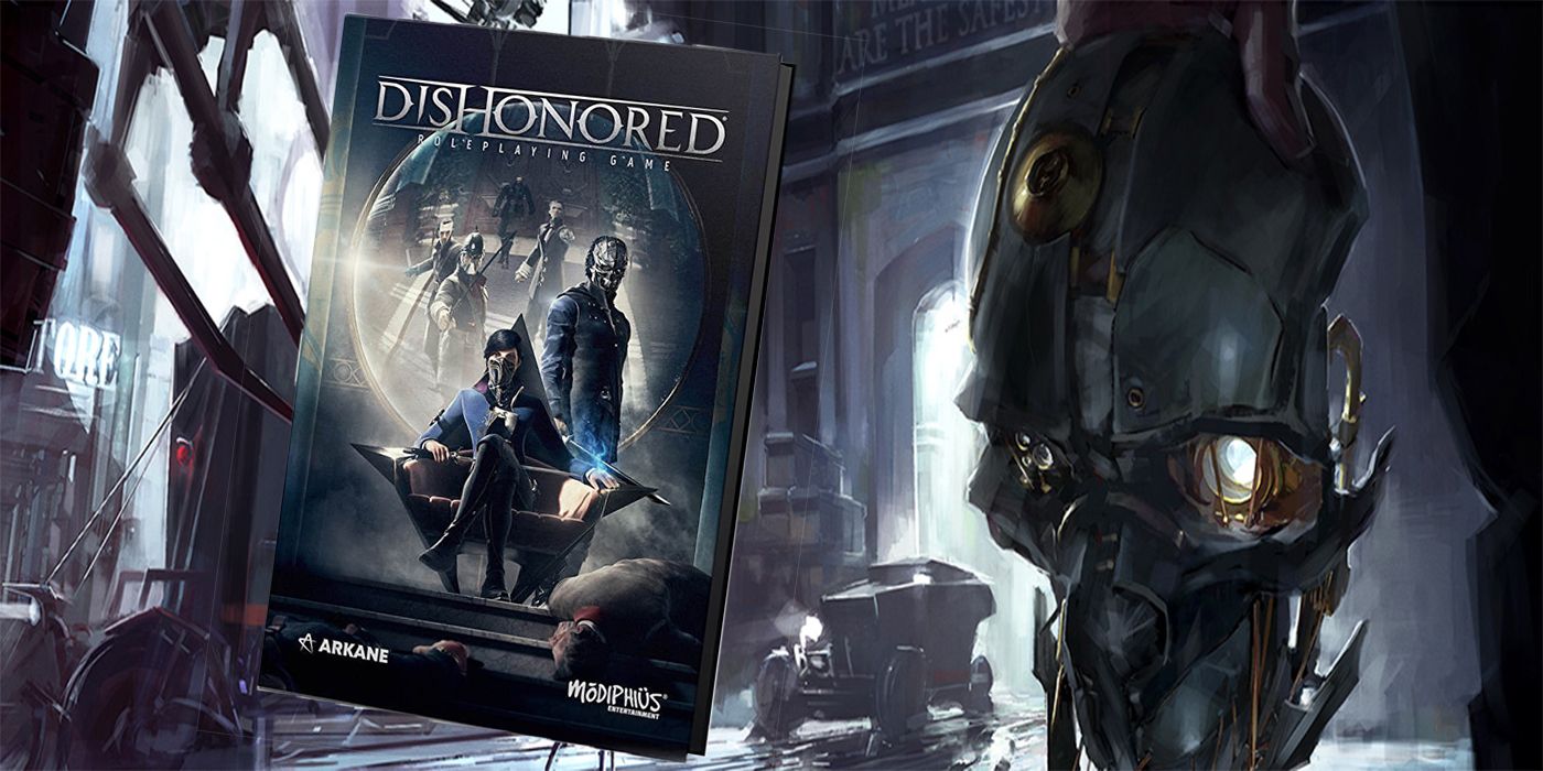 Dishonored roleplaying game over dishonored promo art