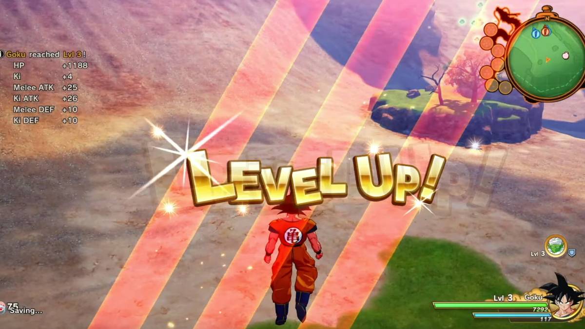 level up goku