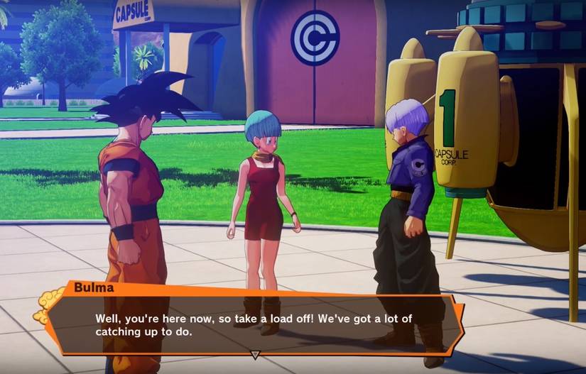 dragonball z kakarot bulma and trunks time machine 1