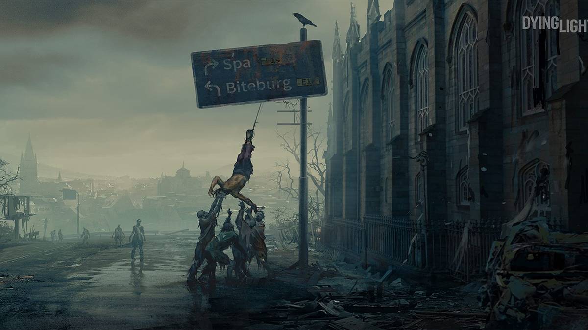 Man being eaten by zombies