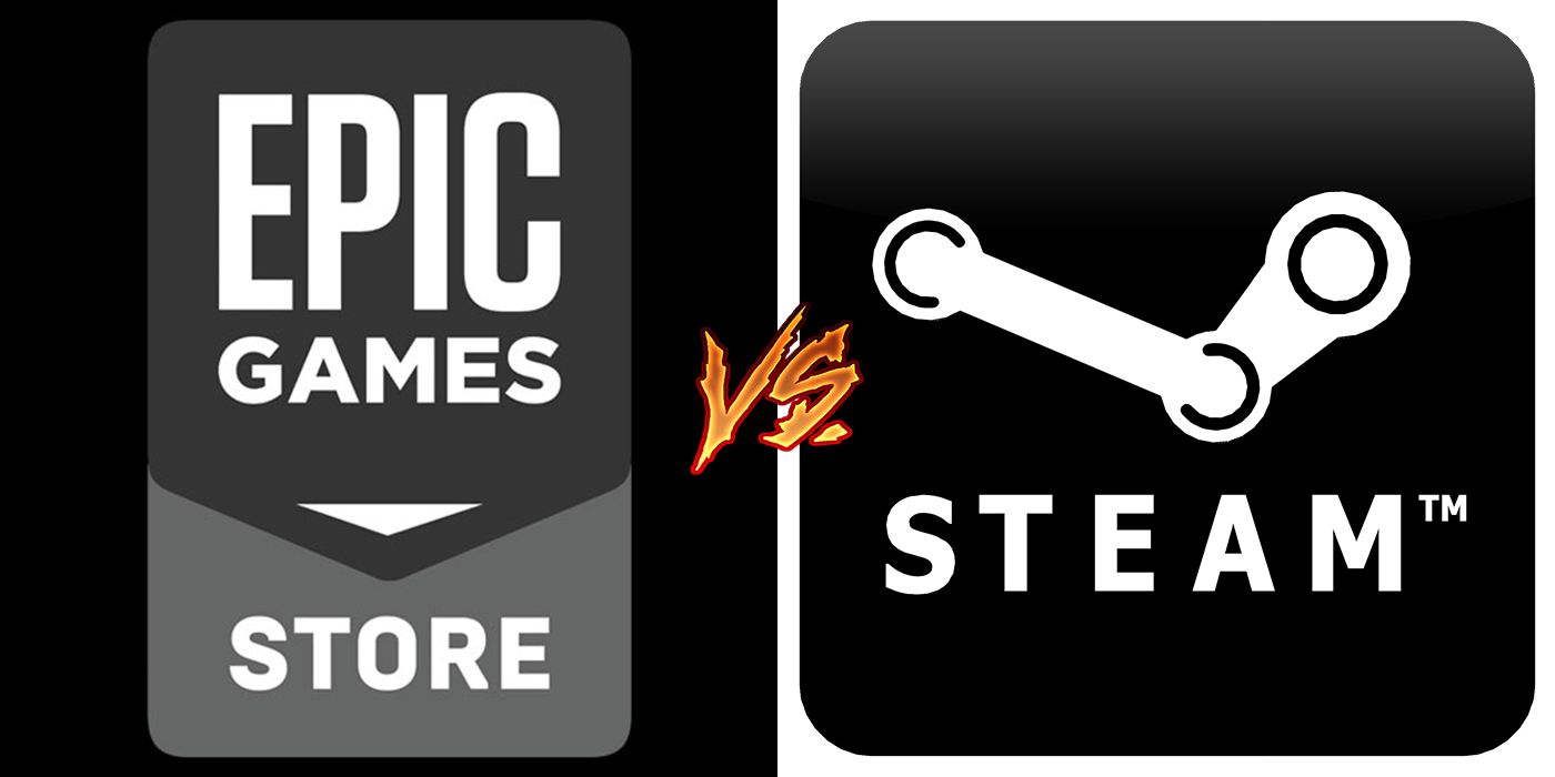 epic games store and steam logos