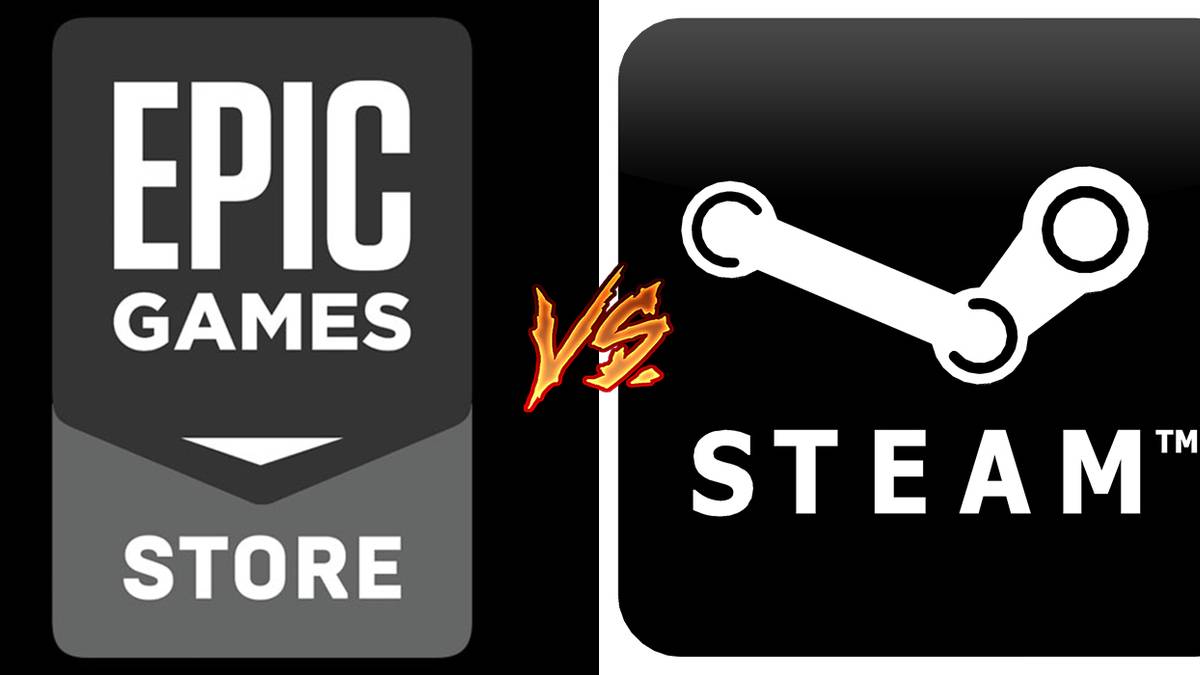 epic games store and steam logos