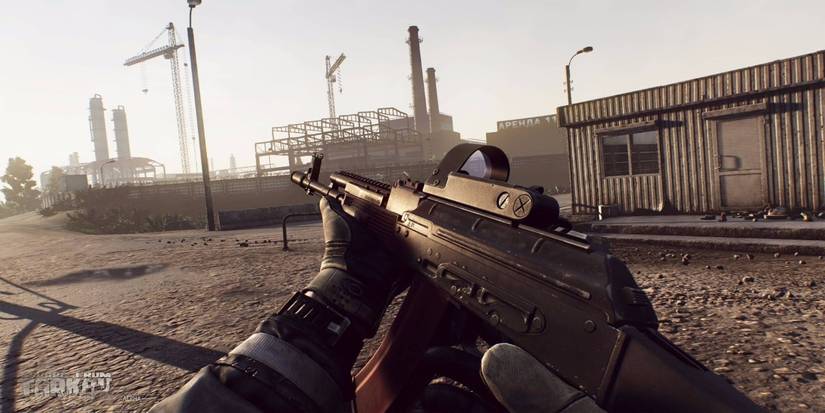 escape from tarkov gun up close with logo