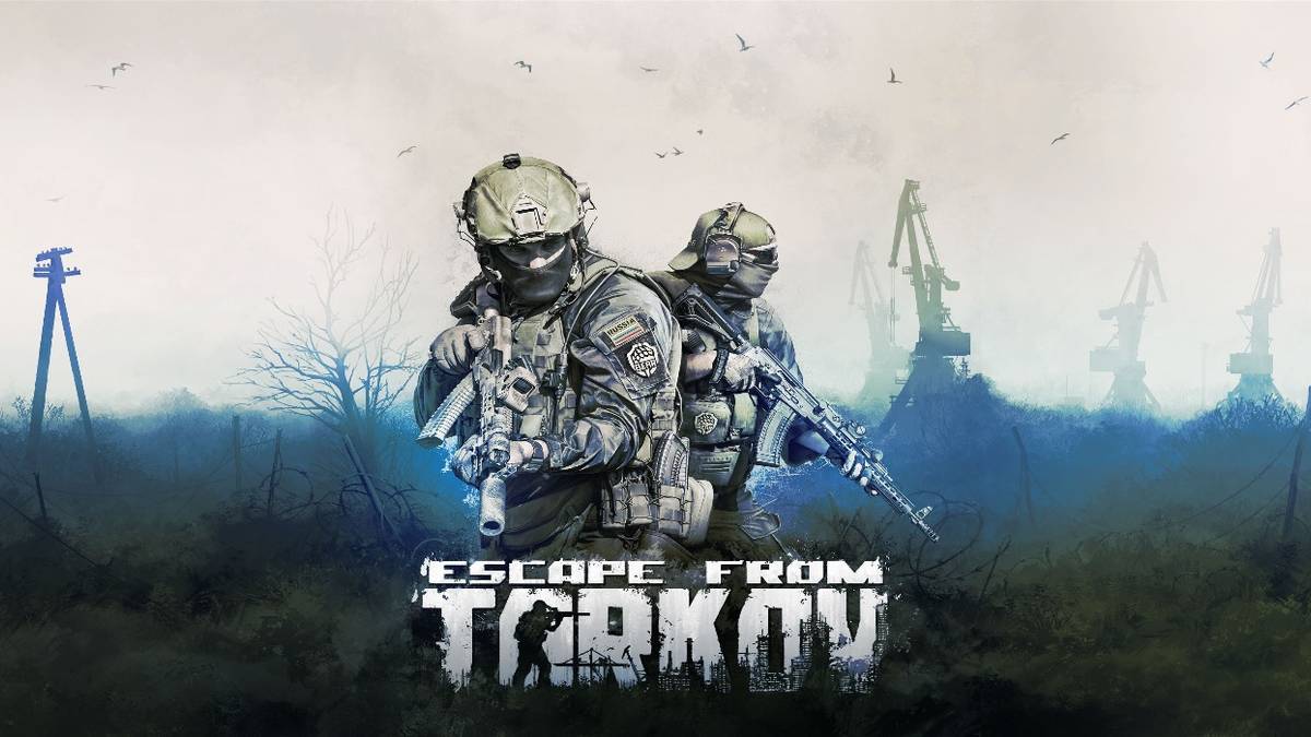 escape from tarkov blue promo art with logo