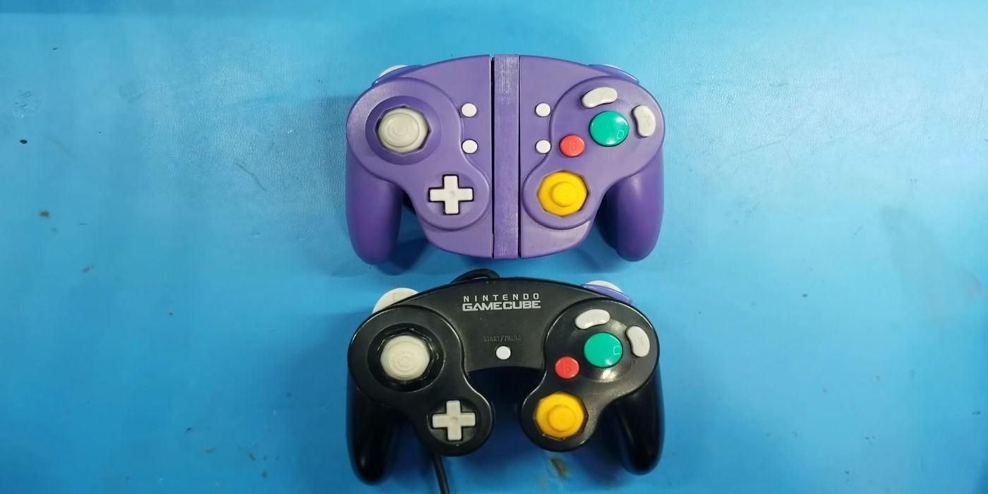 gamecube joycons mod purple