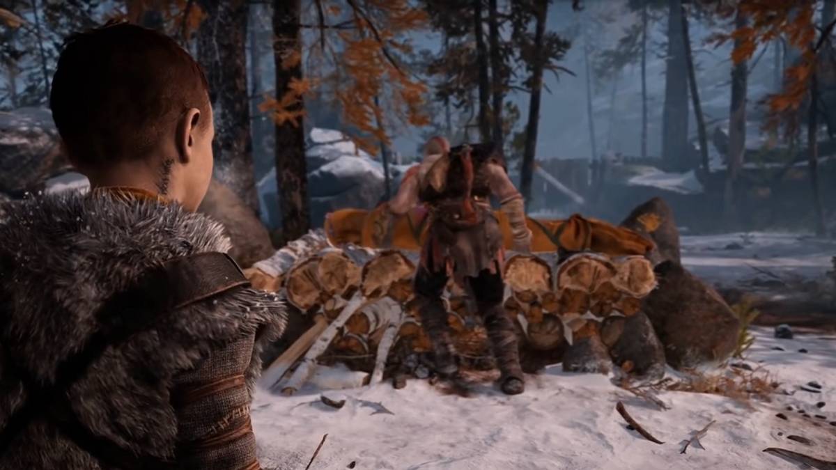 atreus watching kratos burn faye