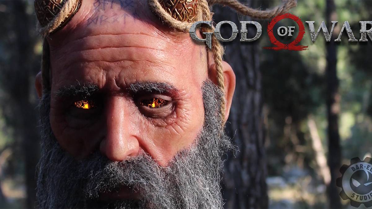 Amazing Animatronic Mimir Head From God Of War