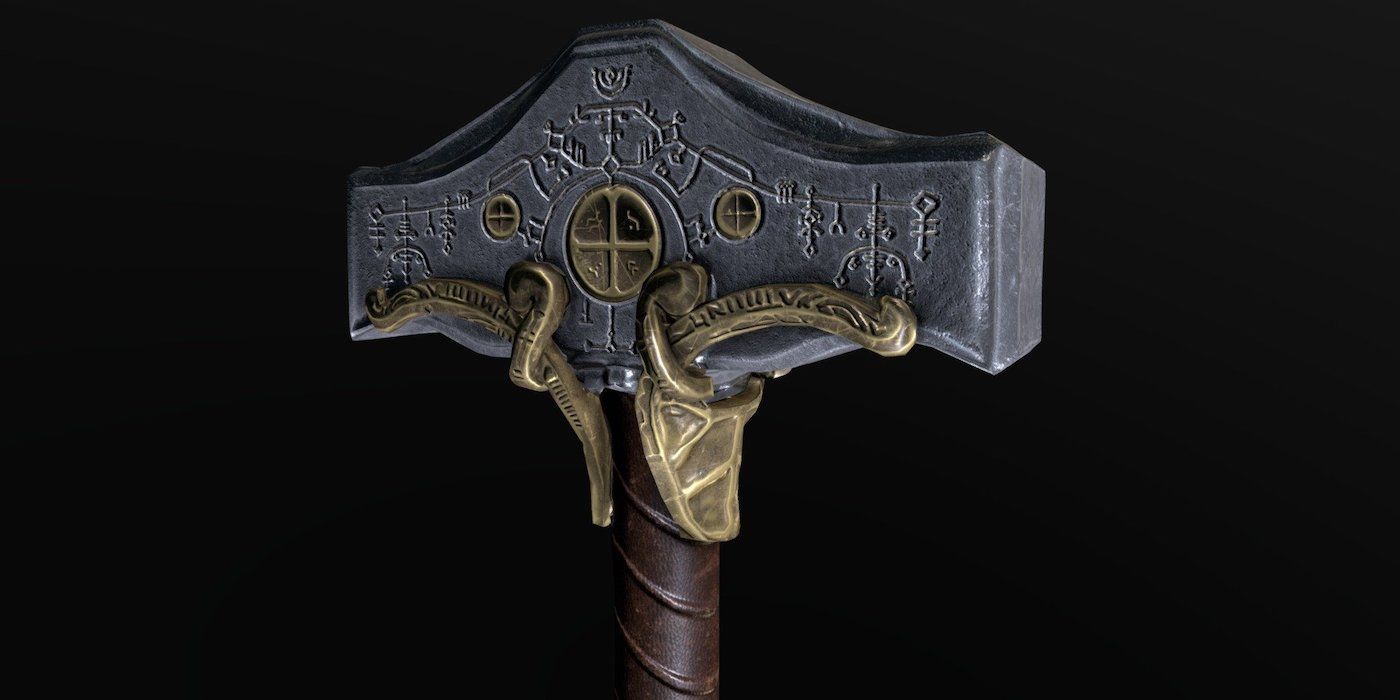 God of War 3D модель мьёльнира
