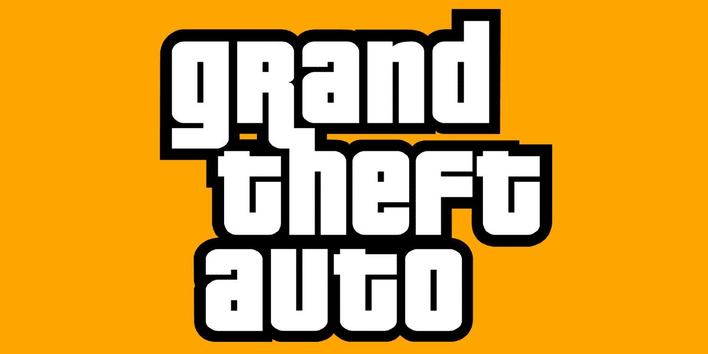 grand theft auto logo yellow background