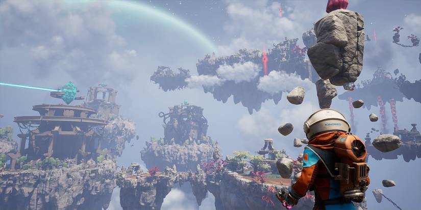 Journey to the Savage Planet floating island rocks