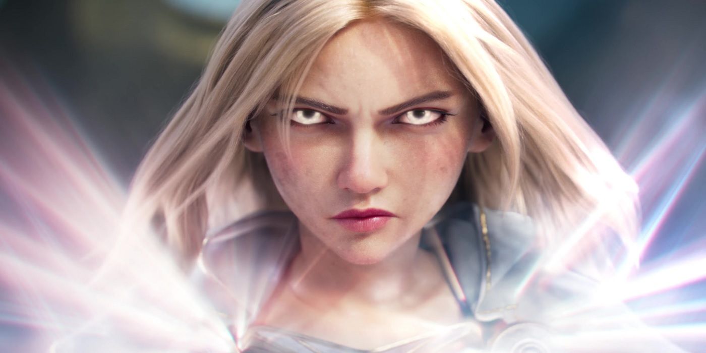 league of legends screenshot of lux from 2020 cinematic