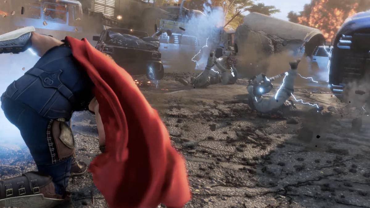 marvel's avengers thor crunch