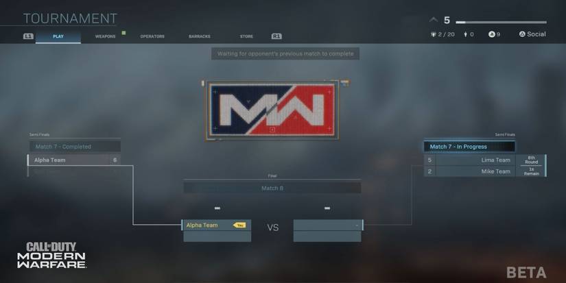 modern warfare gunfight tournament bracket