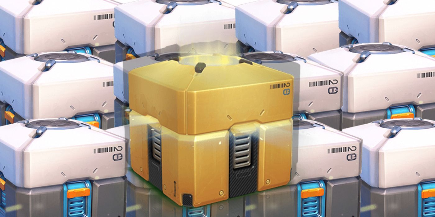 Overwatch gold loot box over other loot boxes