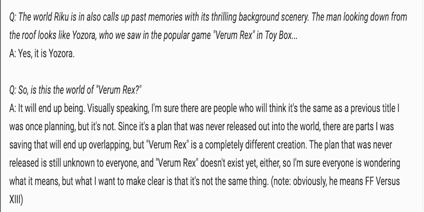 nomura on verum rex