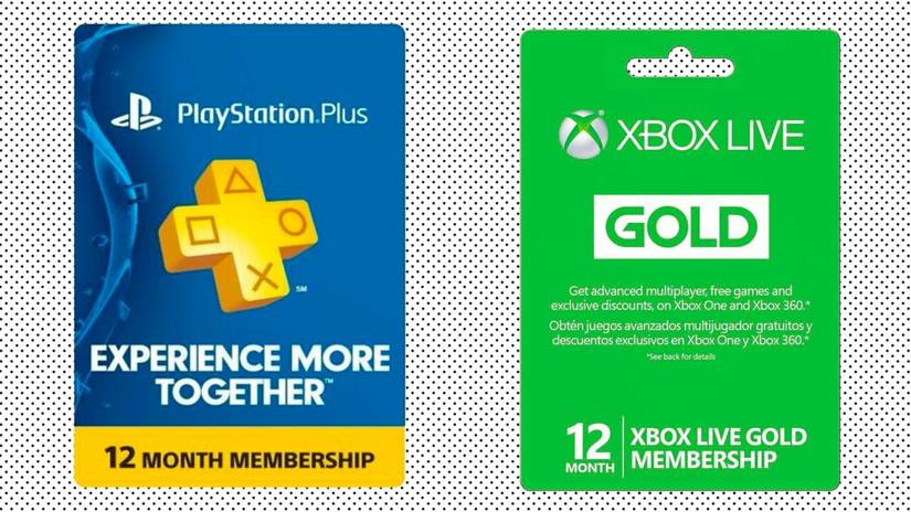 playstation plus xbox live card