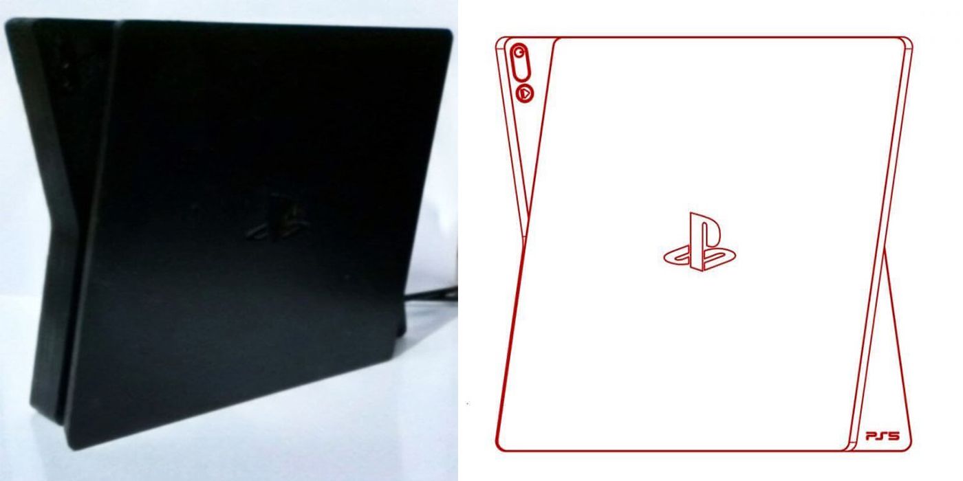 Leaked PlayStation 5 alongside console concept image