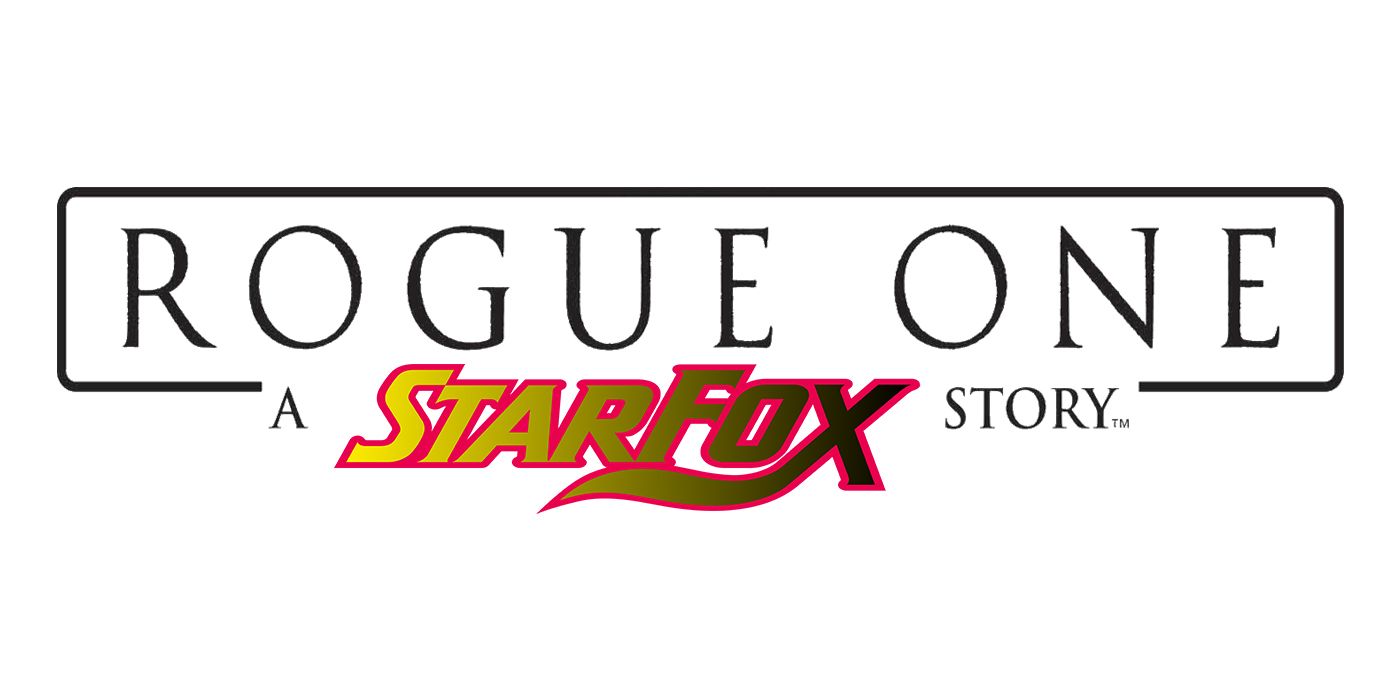 Rogue One logo with Star Fox instead of Star Wars