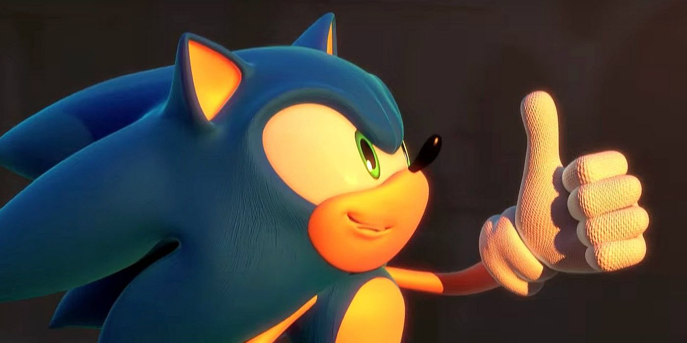 paramount movie sonic thumbs up