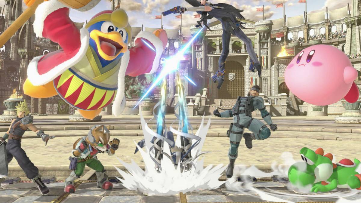 super smash bros 8 player fight