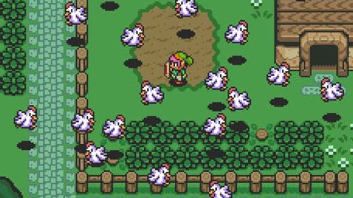 the legend of zelda a link to the past chickens
