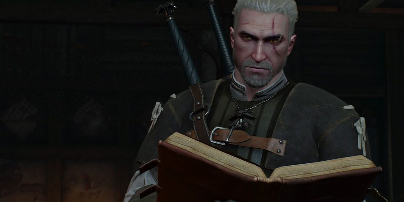 Witcher Geralt Reading