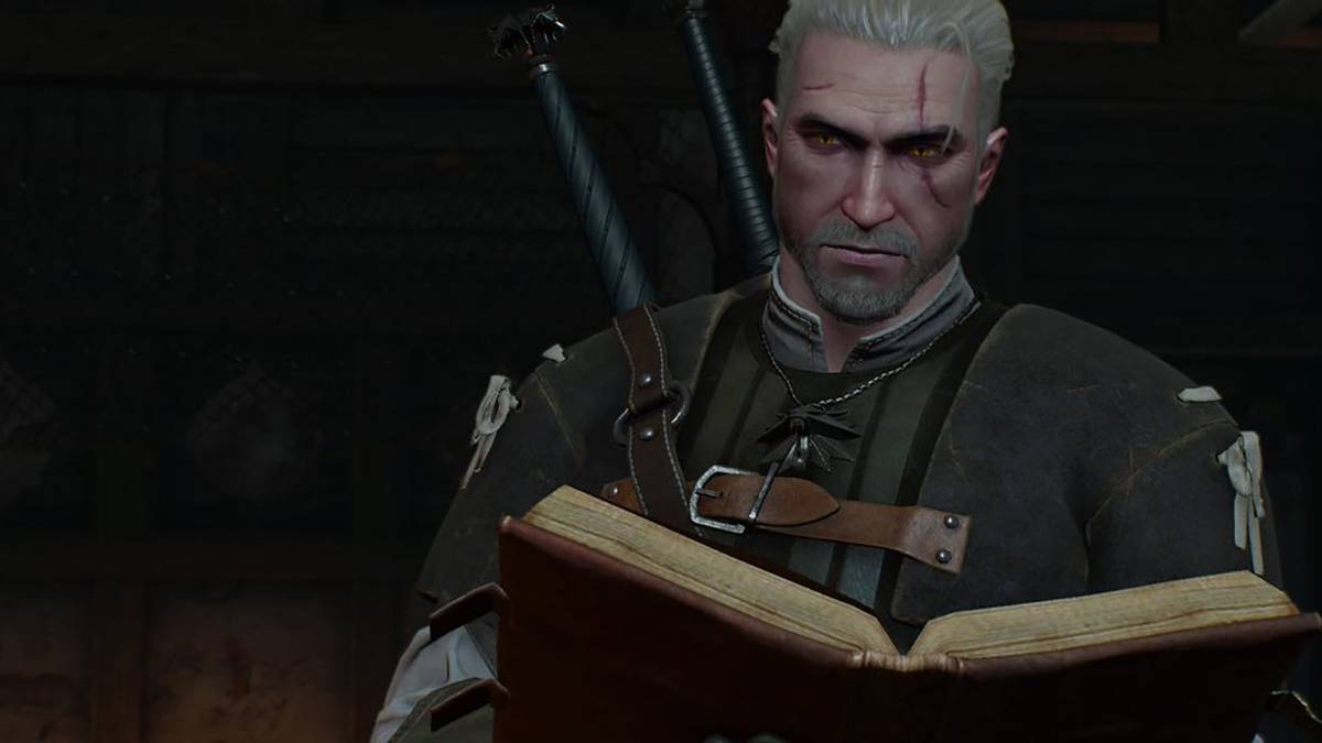 Witcher Geralt Reading
