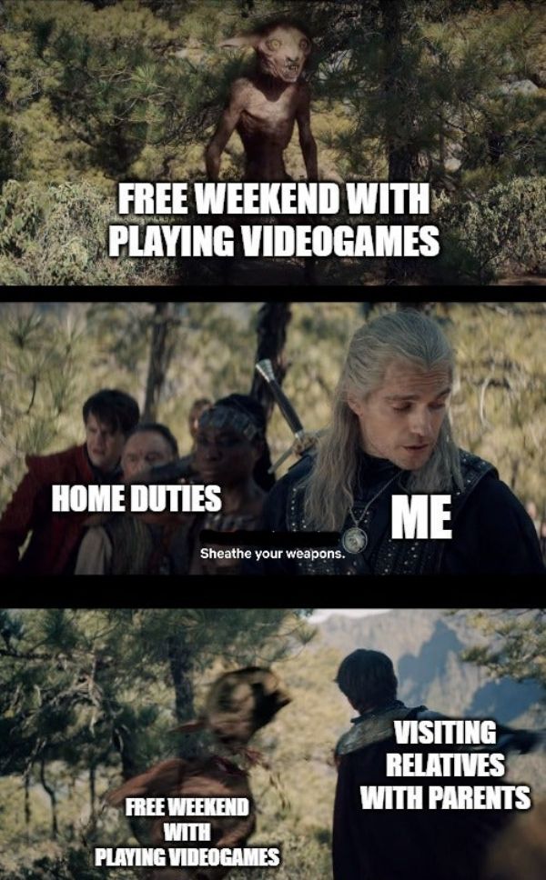 witcher video game meme