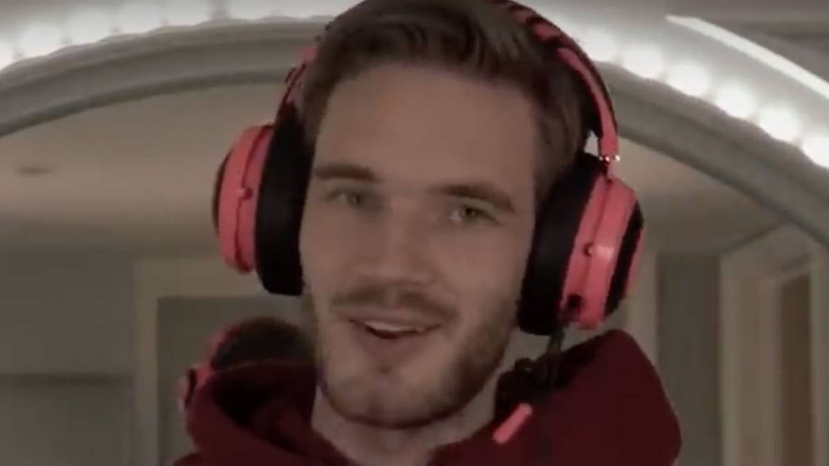 PewDiePie holds his diamond play button