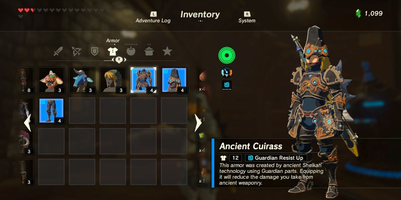 Ancient Armor Zelda BOTW