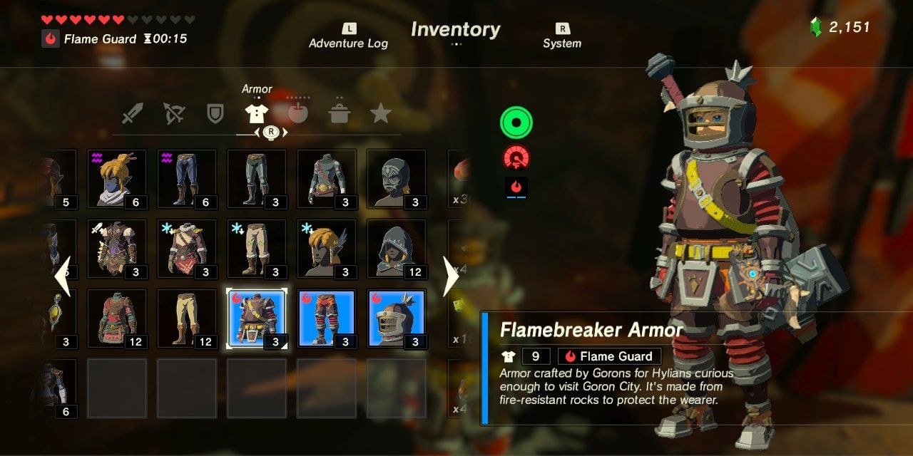 Flamebreaker Armor Zelda BOTW