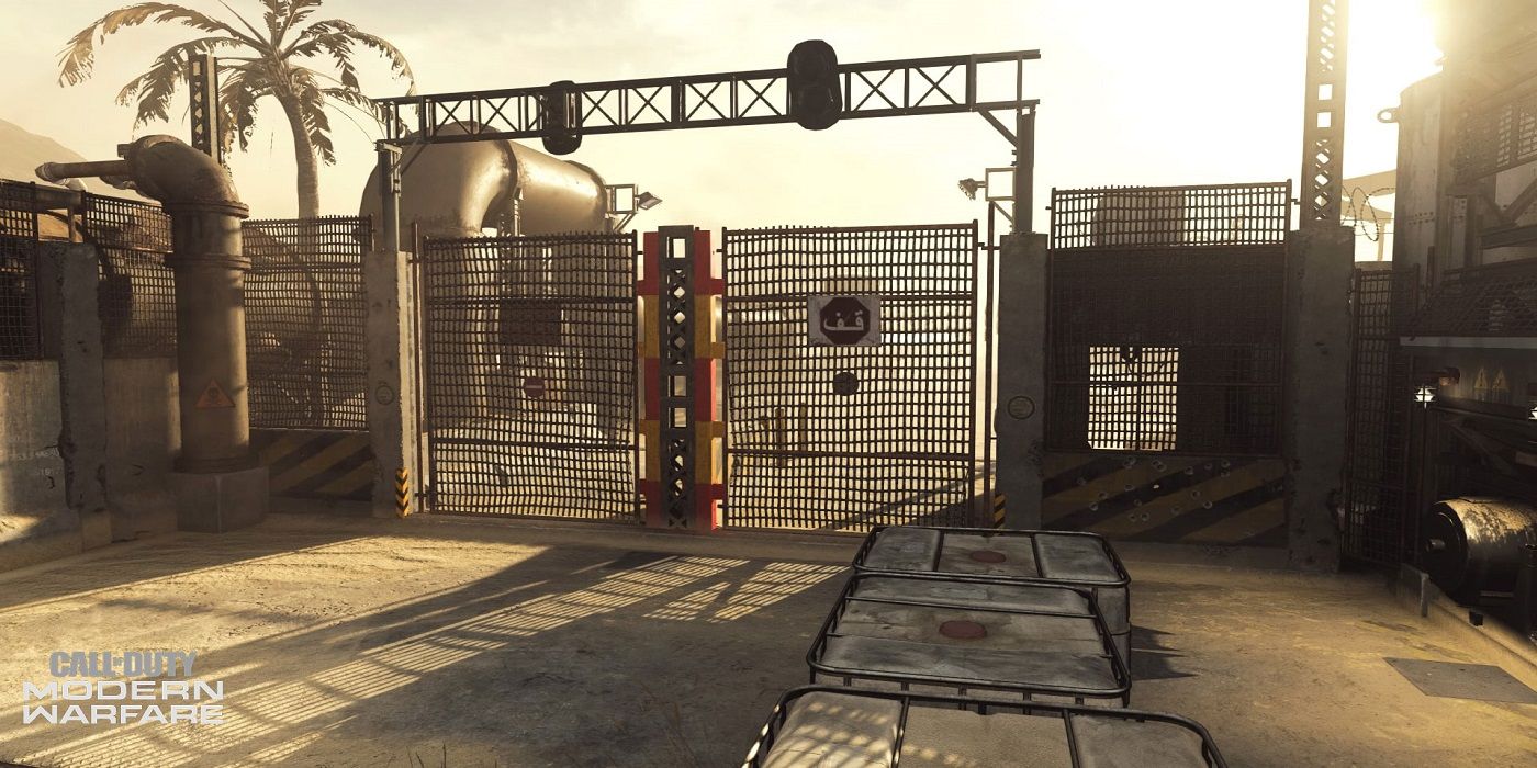 Modern Warfare Rust's front gate.