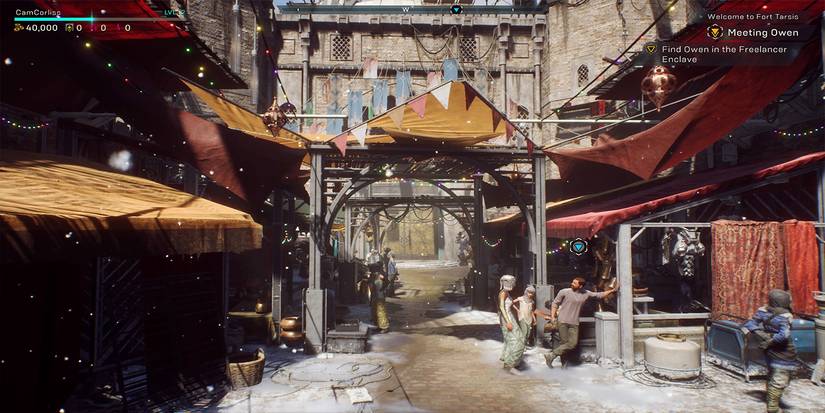 Anthem Fort Tarsis Christmas decorations