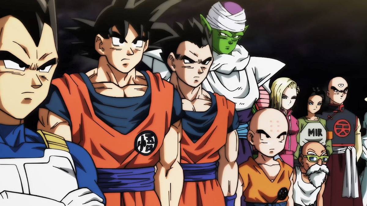 Dragon Ball Super characters standing together