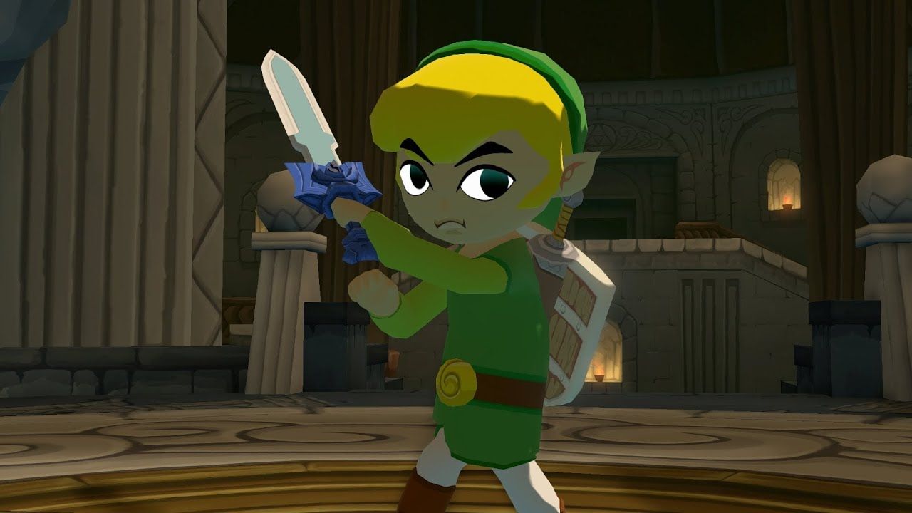 legend of zelda toon link master sword hyrule castle