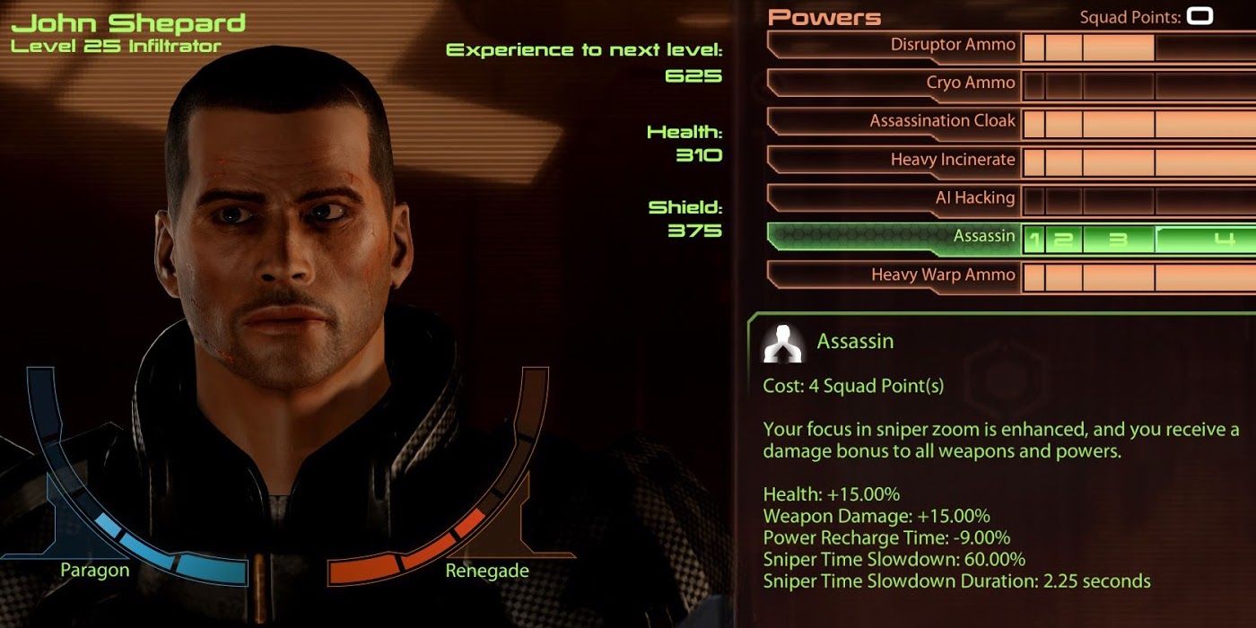 Mass Effect 2 Paragon Renegade Shepard