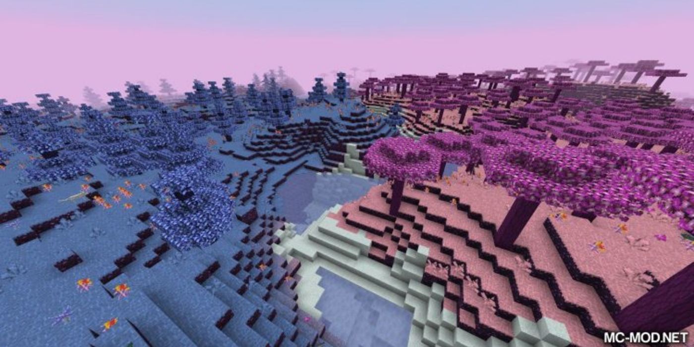 Minecraft Gaia Dimension mod biomes view