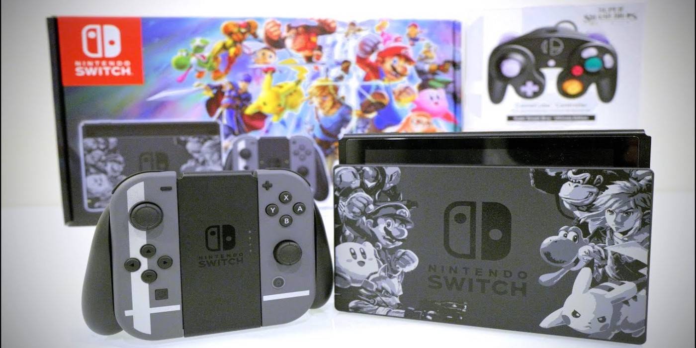Есть ли на nintendo switch. Nintendo Switch Limited Edition. Нинтендо свитч лимитированная версия. Super Smash Bros Ultimate Limited Edition Nintendo Switch. Игровая приставка Nintendo Switch super Smash Bros.