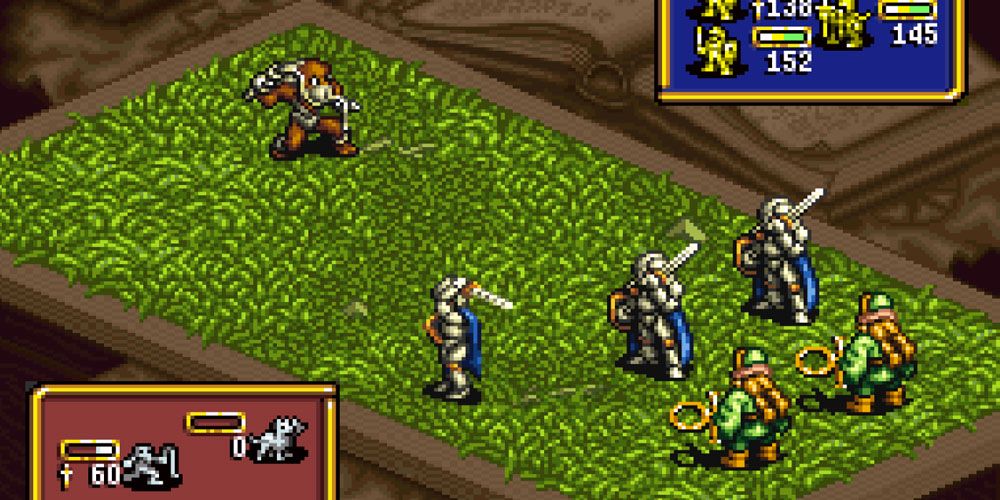Ogre Battle SNES game battle