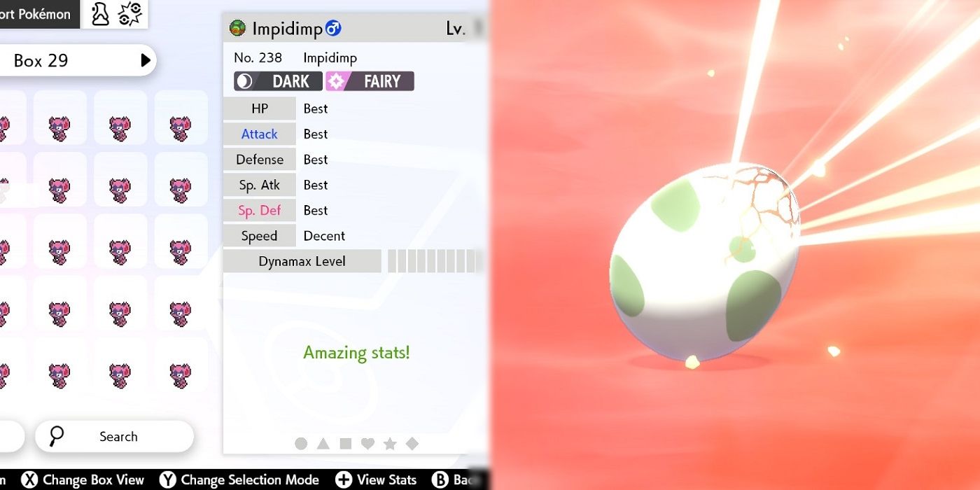 Pokemon Sword Shield Impidimp идеальное разведение яиц iv 6iv