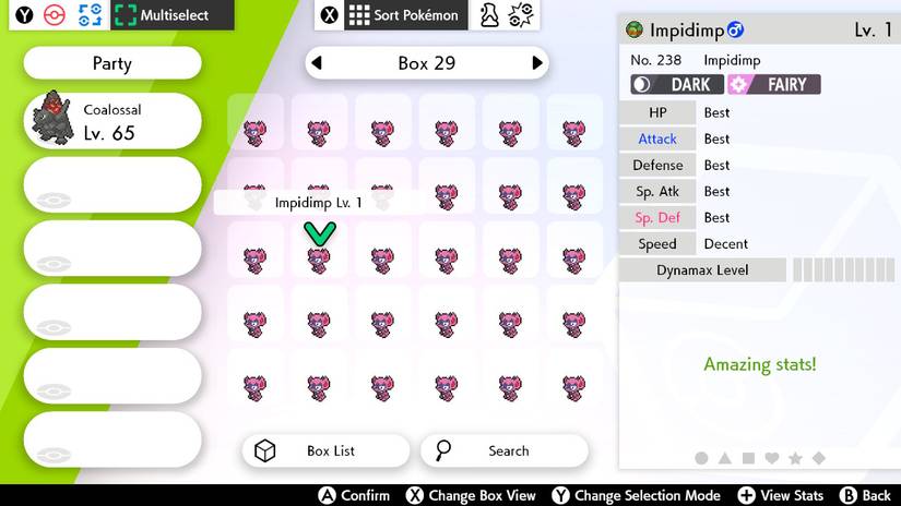 pokemon sword shield impidimp iv judge