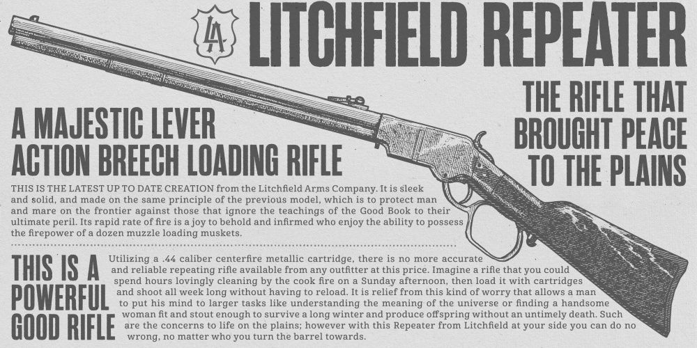 Red Dead Redemption 2 Litchfield Repeater Listed In The Catalogue