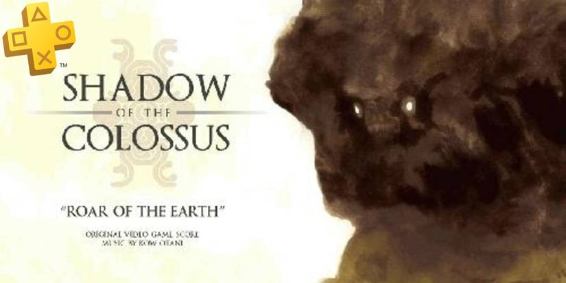 Shadow of the Colossus Soundtrack Roar of the Earth with Playstation Plus PS Plus logo header wide