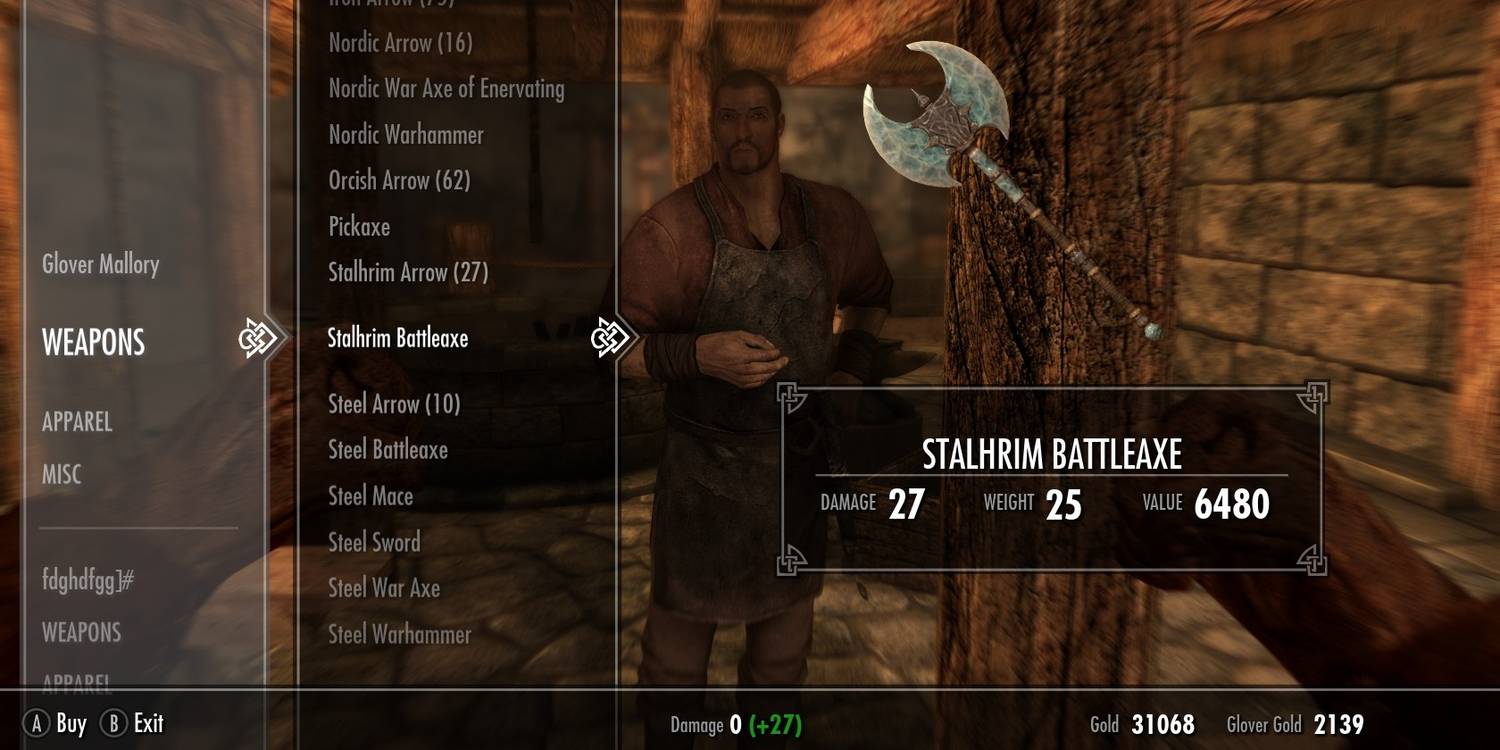 Stalhrim Battleaxe vendor price screenshot