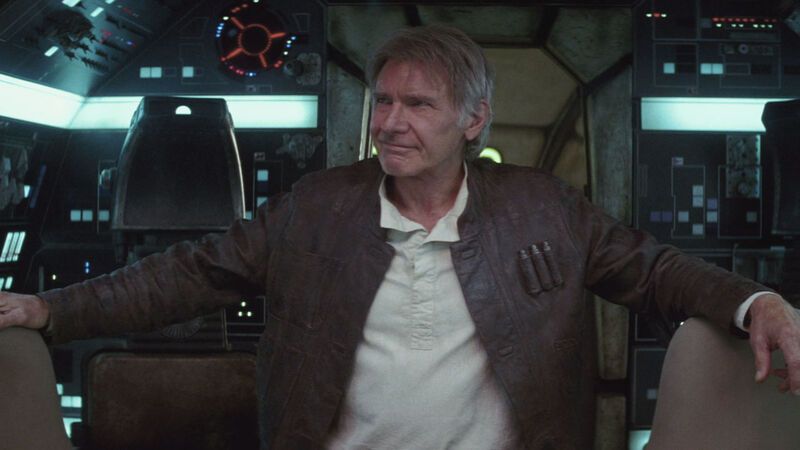 Han Solo in cockpit