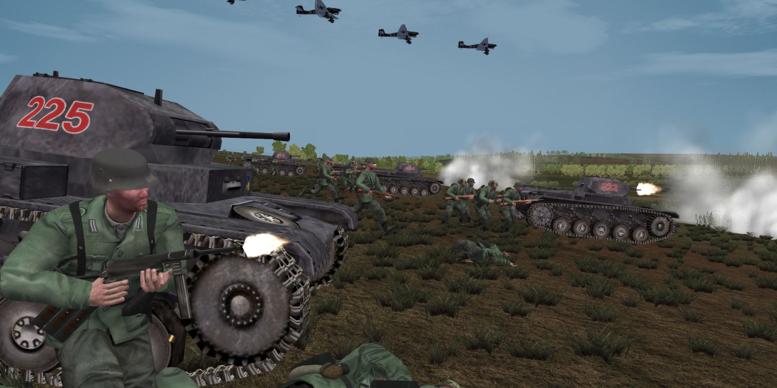 WW2 Online, tank battle, coastal landscape